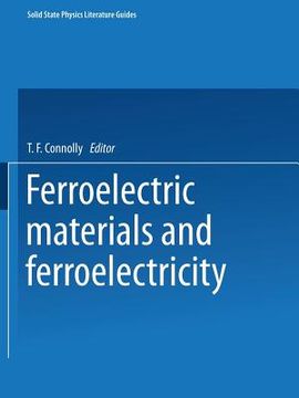 portada Ferroelectric Materials and Ferroelectricity (en Inglés)