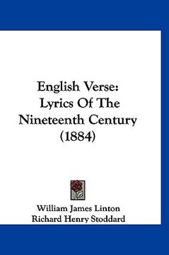 portada english verse: lyrics of the nineteenth century (1884) (en Inglés)