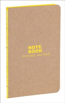 portada Kraft and Yellow Small Bullet Journal: Dot Grid Paper (en Inglés)