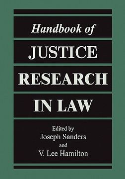 portada handbook of justice research in law (en Inglés)