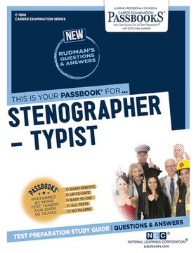 portada Stenographer-Typist (C-1966): Passbooks Study Guide Volume 1966 (en Inglés)