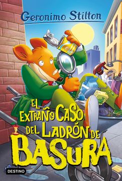 portada GERONIMO STILTON 93 EL EXTRA╤O CASO DEL LADRON DE BASURA (in Spanish)