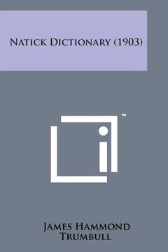 portada Natick Dictionary (1903) (in English)