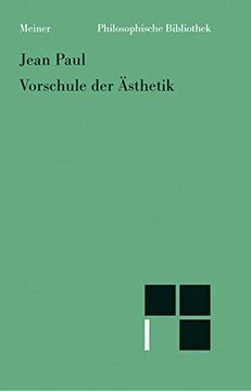 portada Vorschule der Ästhetik (en Alemán)