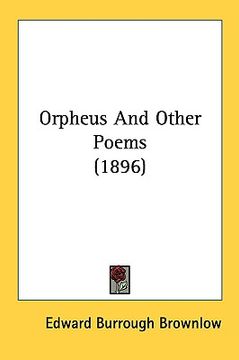 portada orpheus and other poems (1896) (in English)