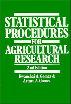portada Statistical Procedures Agricuture 2e c (an International Rice Research Institute Book) (in English)