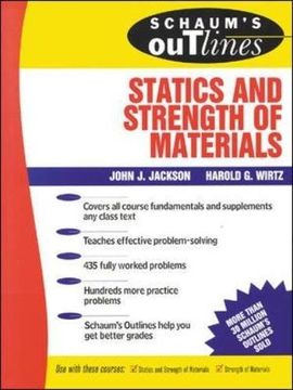 portada Schaum's Outline of Statics and Strength of Materials (Schaum's Outline Series) (en Inglés)