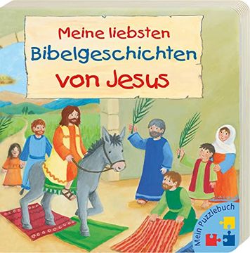 portada Mein Puzzlebuch: Meine Liebsten Bibelgeschichten von Jesus: Pappbilderbuch mit 6 Puzzles mit je 6 Teilen (in German)