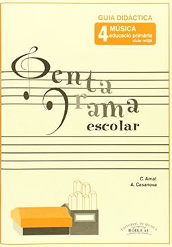 portada Pentagrama Escolar Guia Didàctica 4 CAT: Educació Primària. Cicle Mitjà (in Catalá)