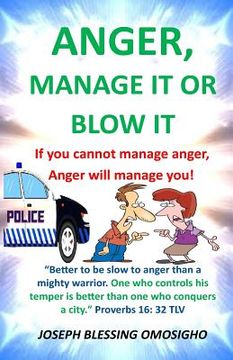 portada ANGER, manage it or blow it