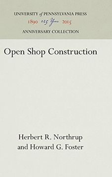 portada Open Shop Construction (Major Study - Industrial Research Unit; No. 54) (en Inglés)