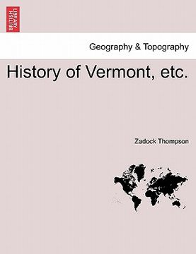 portada history of vermont, etc. (in English)