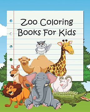 portada Zoo Coloring Books for Kids: Coloring Books for Kids & Toddlers (Jumbo Coloring Book) (en Inglés)