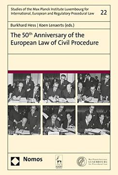 portada The 50th Anniversary of the European Law of Civil Procedure (en Inglés)