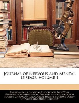 portada journal of nervous and mental disease, volume 1