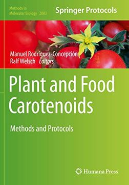 portada Plant and Food Carotenoids: Methods and Protocols