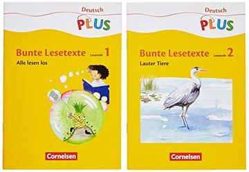 portada Deutsch Plus - Grundschule - Bunte Lesetexte - Lesehefte Stufe 1 und 2 im Paket (en Alemán)