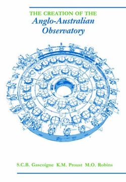 portada The Creation of the Anglo-Australian Observatory (en Inglés)