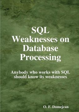 portada SQL Weaknesses on Database Processing (in English)