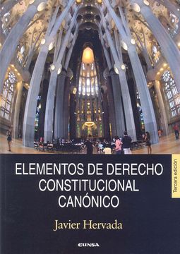 portada Elementos de Derecho Constitucional Canónico (in Spanish)