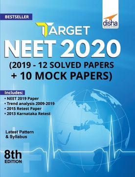 portada Target NEET 2020 (2019 - 12 Solved Papers + 10 Mock Papers) 8th Edition (en Inglés)