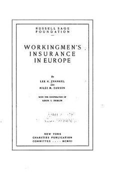 portada Workingmen's insurance in Europe (en Inglés)