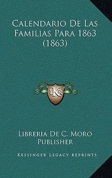 portada Calendario de las Familias Para 1863 (1863) (in Spanish)