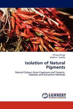portada isolation of natural pigments (in English)