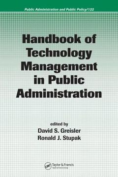 portada handbook of technology management in public administration (en Inglés)