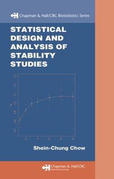 portada statistical design and analysis of stability studies (en Inglés)