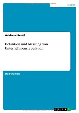 portada Definition und Messung von Unternehmensreputation (German Edition)