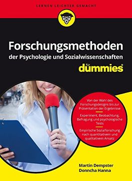 portada Forschungsmethoden der Psychologie und Sozialwissenschaften für Dummies (in German)