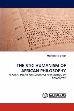 portada theistic humanism of african philosophy (en Inglés)