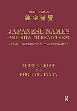 portada Japanese Names and how to Read Them: A Manual for art Collectors and Students