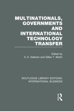 portada Multinationals, Governments and International Technology Transfer (Rle International Business) (in English)