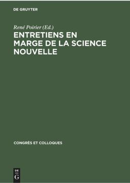 portada Entretiens en Marge de la Science Nouvelle (in French)