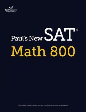 portada Paul's New SAT Math 800 (in English)