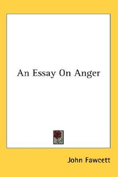 portada an essay on anger (en Inglés)