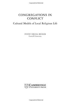 portada Congregations in Conflict: Cultural Models of Local Religious Life (in English)