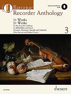 portada Heyens: Baroque Recorder Anthology, Volume 3 21 Works for Treble Recorder with Piano Book with Online Material