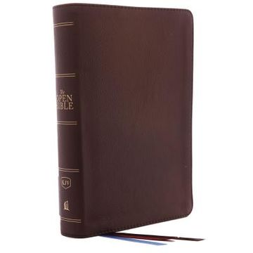 portada The Kjv, Open Bible, Genuine Leather, Brown, red Letter, Comfort Print: Complete Reference System 