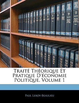 portada Traité Théorique Et Pratique D'économie Politique, Volume 1 (en Francés)