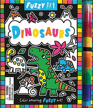 portada Fuzzy Art Dinosaurs (en Inglés)