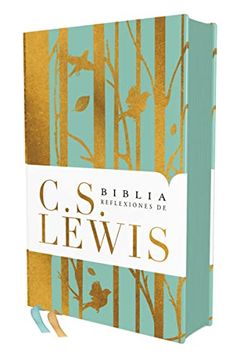 portada Reina Valera Revisada, Biblia Reflexiones de c. S. Lewis, Tapa Dura, Turquesa, Interior a dos Colores, Comfort Print