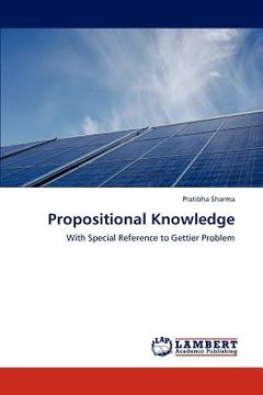 portada propositional knowledge (en Inglés)