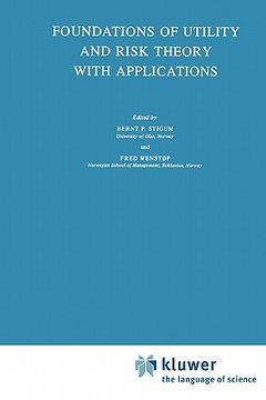 portada foundations of utility and risk theory with applications