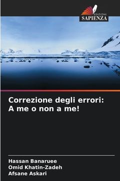 portada Correzione degli errori: A me o non a me! (in Italian)