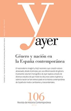 portada Género y nación en la España contemporánea (Revista Ayer)