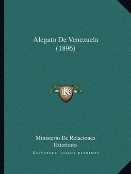 portada Alegato de Venezuela (1896) (in Spanish)
