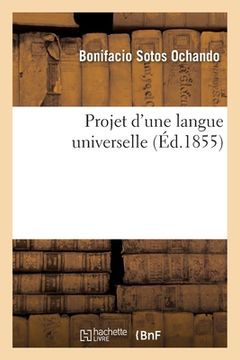 portada Projet d'Une Langue Universelle